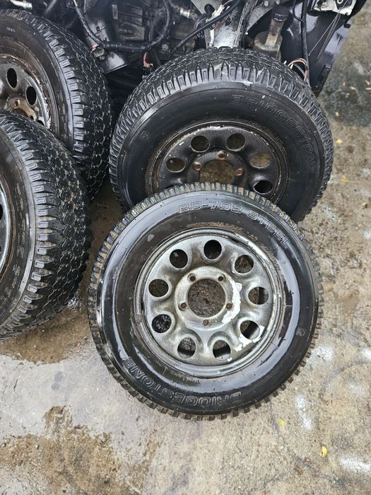 Set de 4 roți suzuki 195R15 adica jante+anvelope vitara samurai feroza