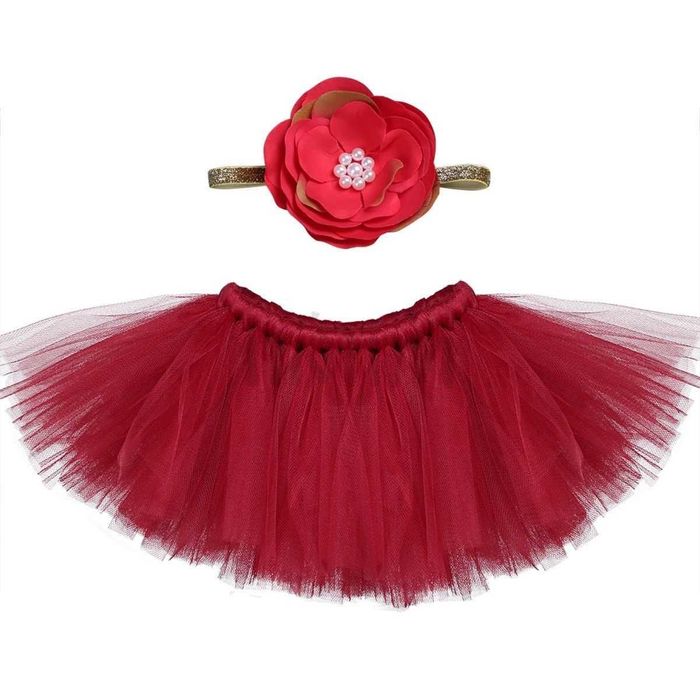 Costum/ set-fusta tutu si bentita- bebelusi- sedinte foto botez