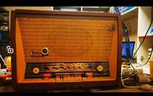 Radio vintage rusesc pe lampi Sakta Radiotehnica Riga 1960 1963