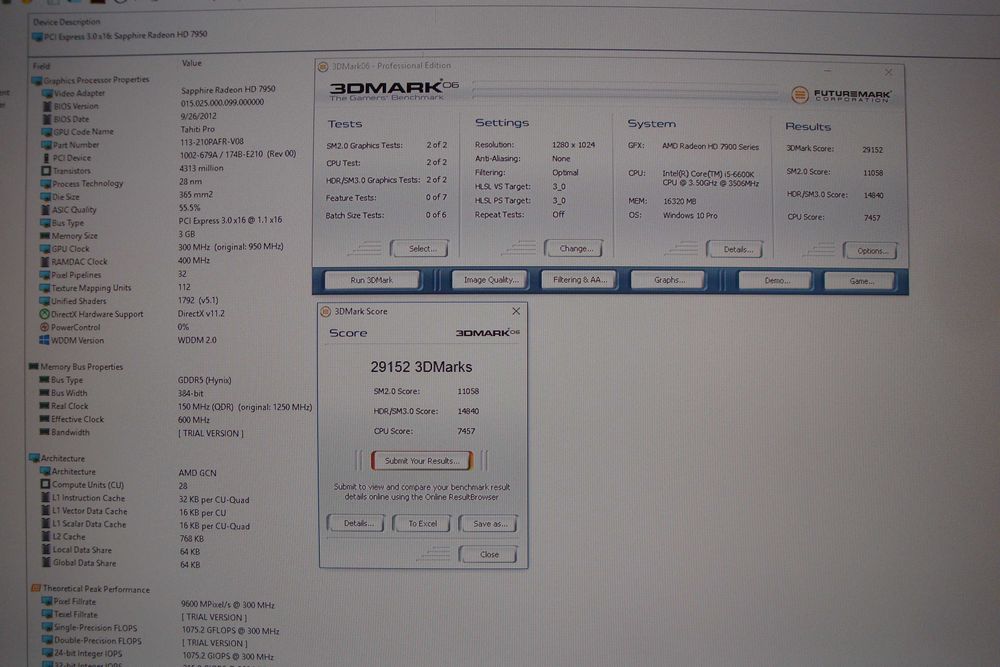 Placa video ati radeon sapphire v-x hd7950 3gb ddr5 vintage colectie