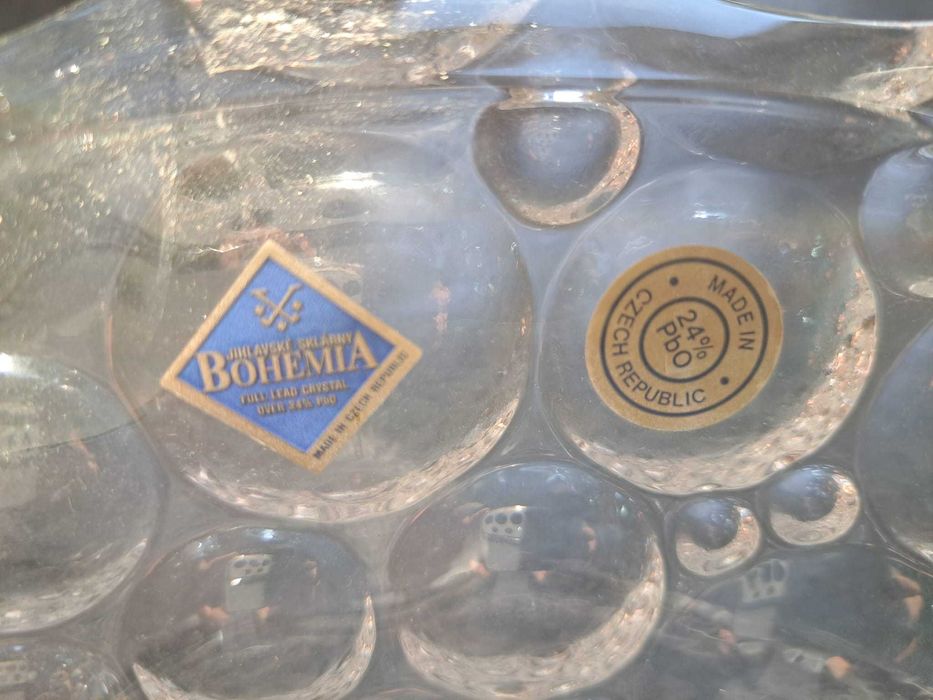 Bol din cristal de plumb „Lisboa” – 30 cm – Bohemia Jihlava, Cehia
