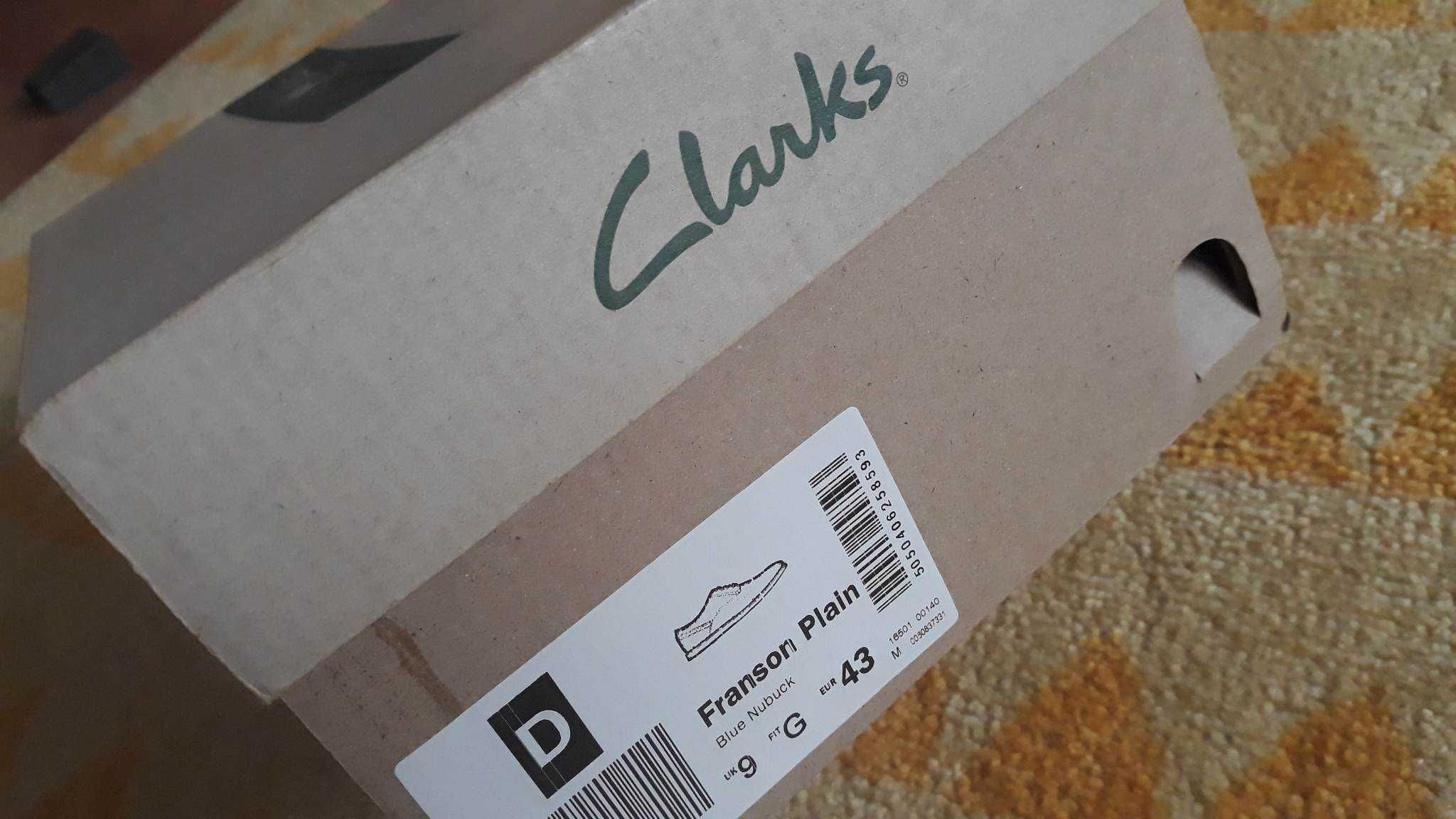 Мъжки официални/ежедневни кожени обувки Clarks - Franson Plain, №43