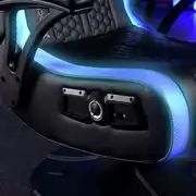 Scaun de gaming stereo X Rocker Adrenaline RGB cu lumină LED