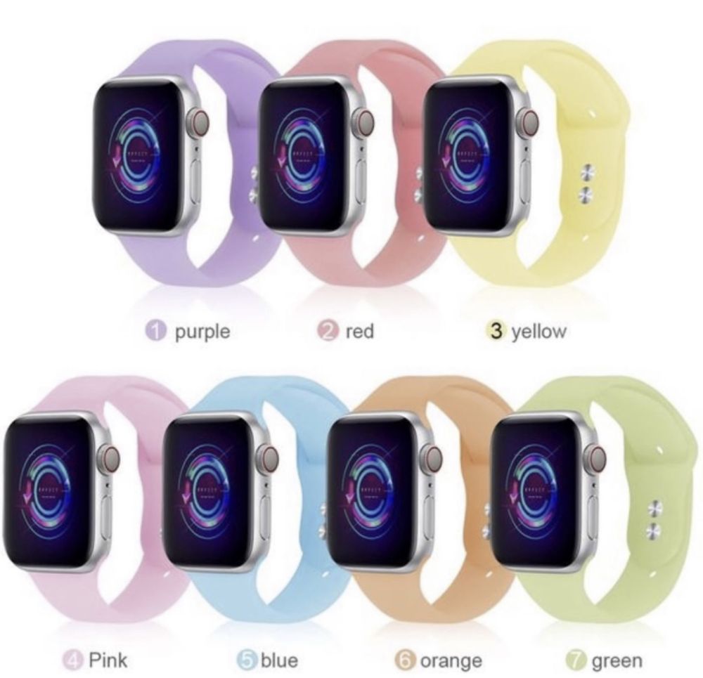 Curea Bratara Compatibila Apple Iphone TPU Diferite Culori 1 Pin