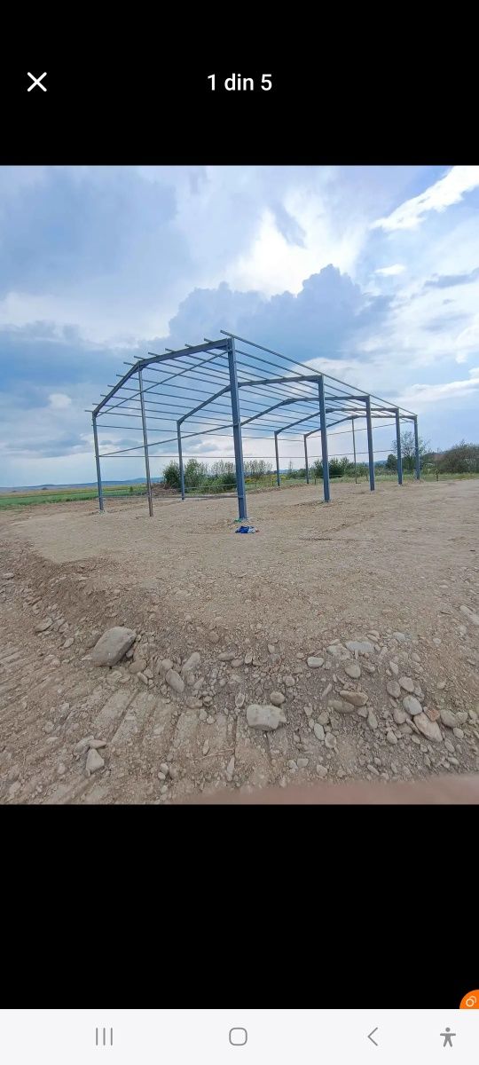 Vând hala metalica 15x11x4 confecționată din europrofile 140 ipe
Cu țe
