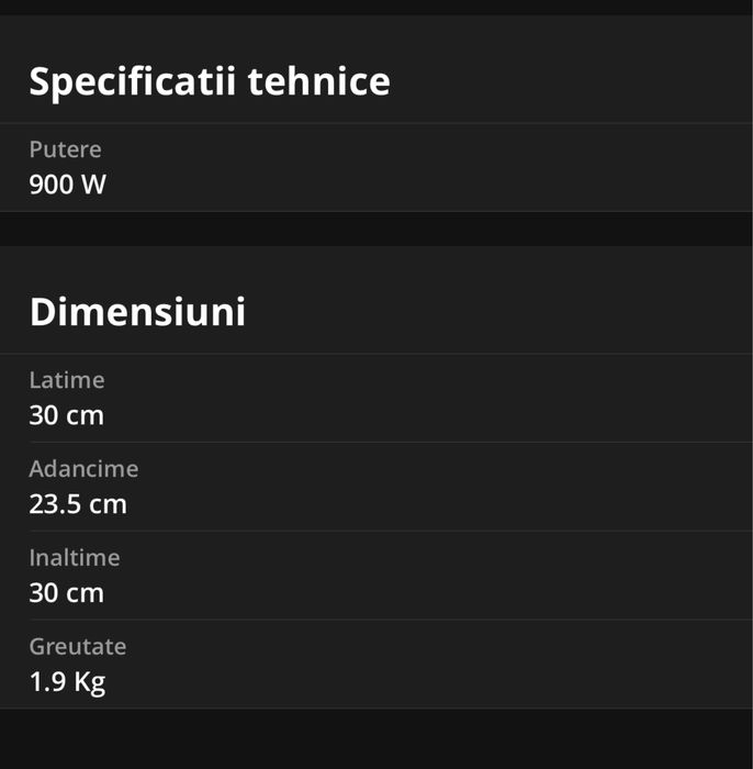 Airfryer Tefal , negru