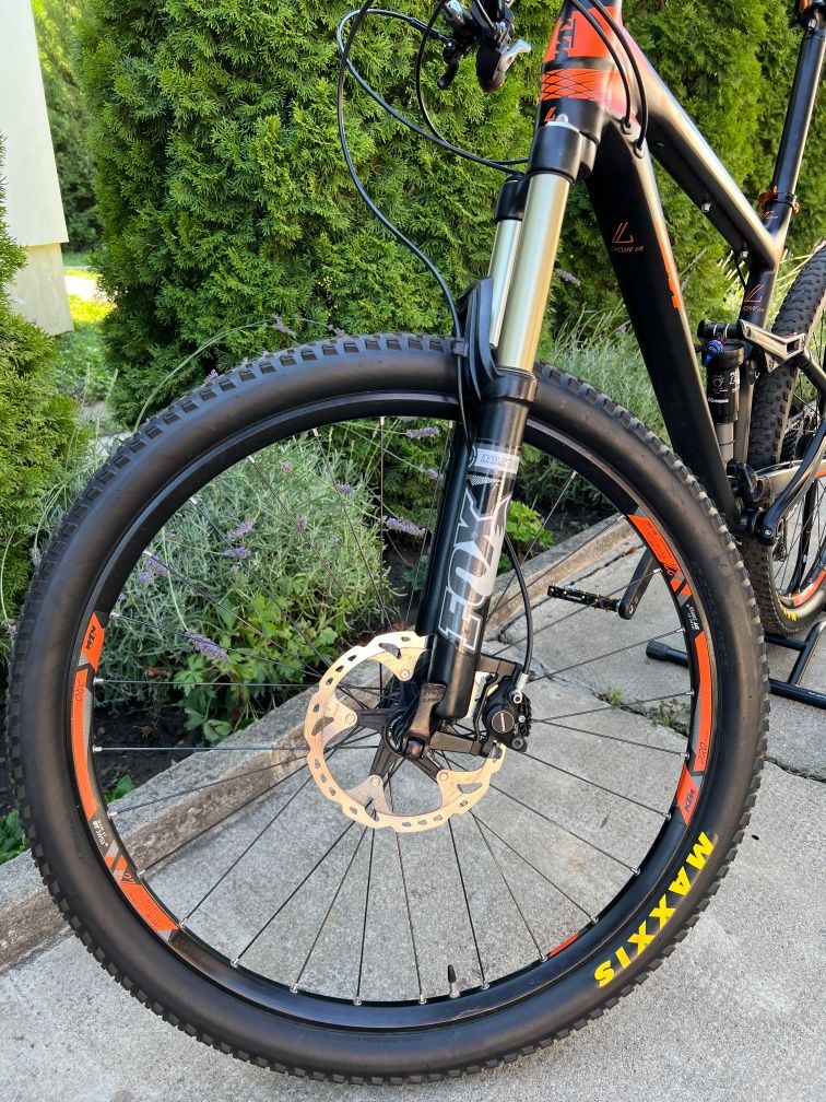 Bicicleta MTB KTM Lycan 272 full suspension Fox pe aer cadru M full XT