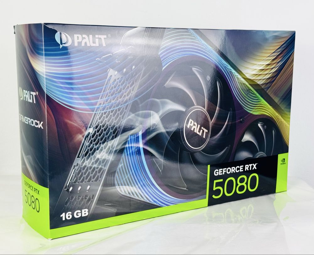 НОВА! Видеокарта Palit GeForce RTX 5080 Gamerock 16GB 33м. Гаранция!