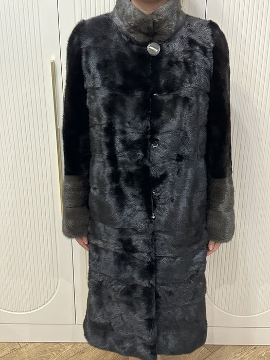 Шуба норковая, черный