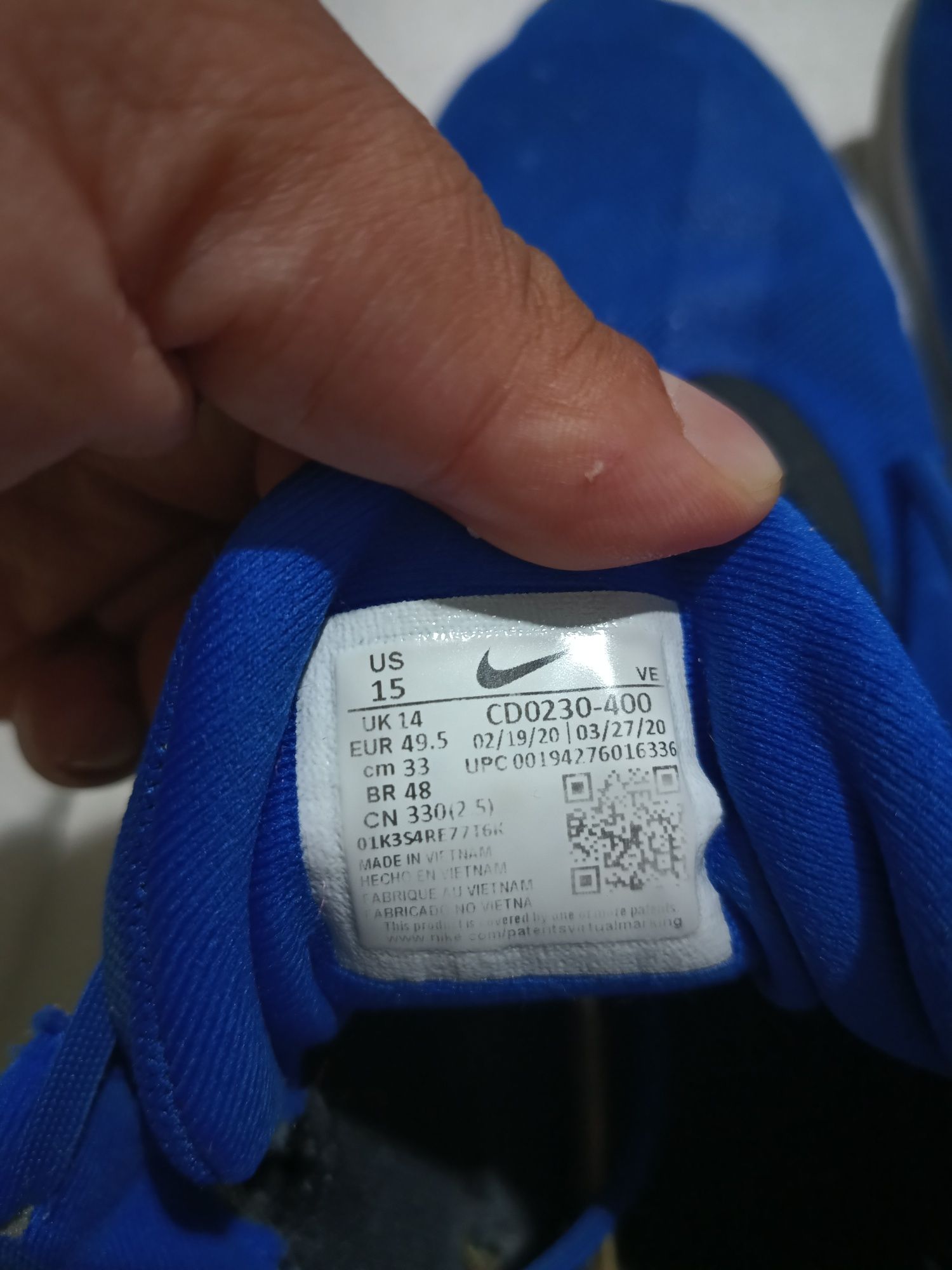 Adidași Nike runnig măsură 49.5
