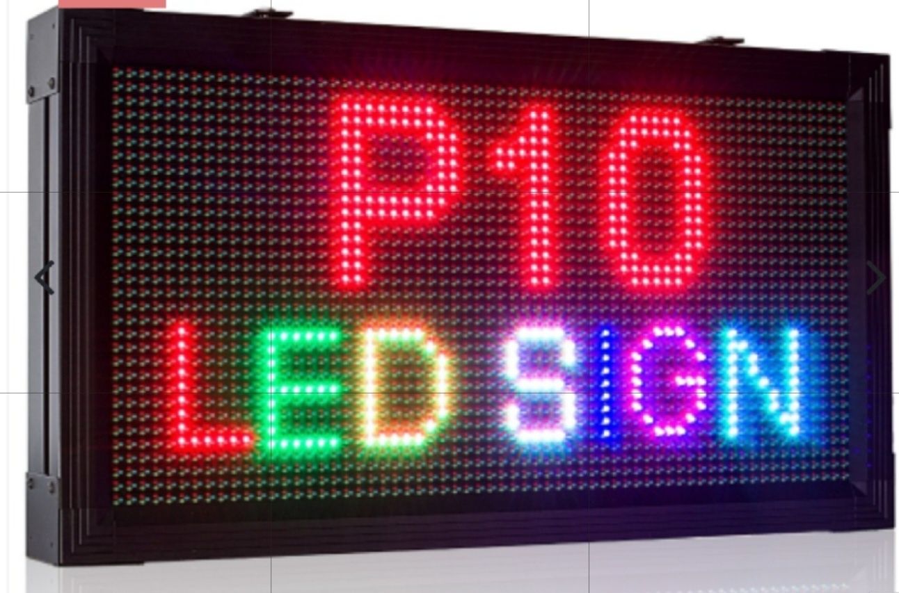 Reclamă luminoasă led Rgb 4m/55cm la preț redus.