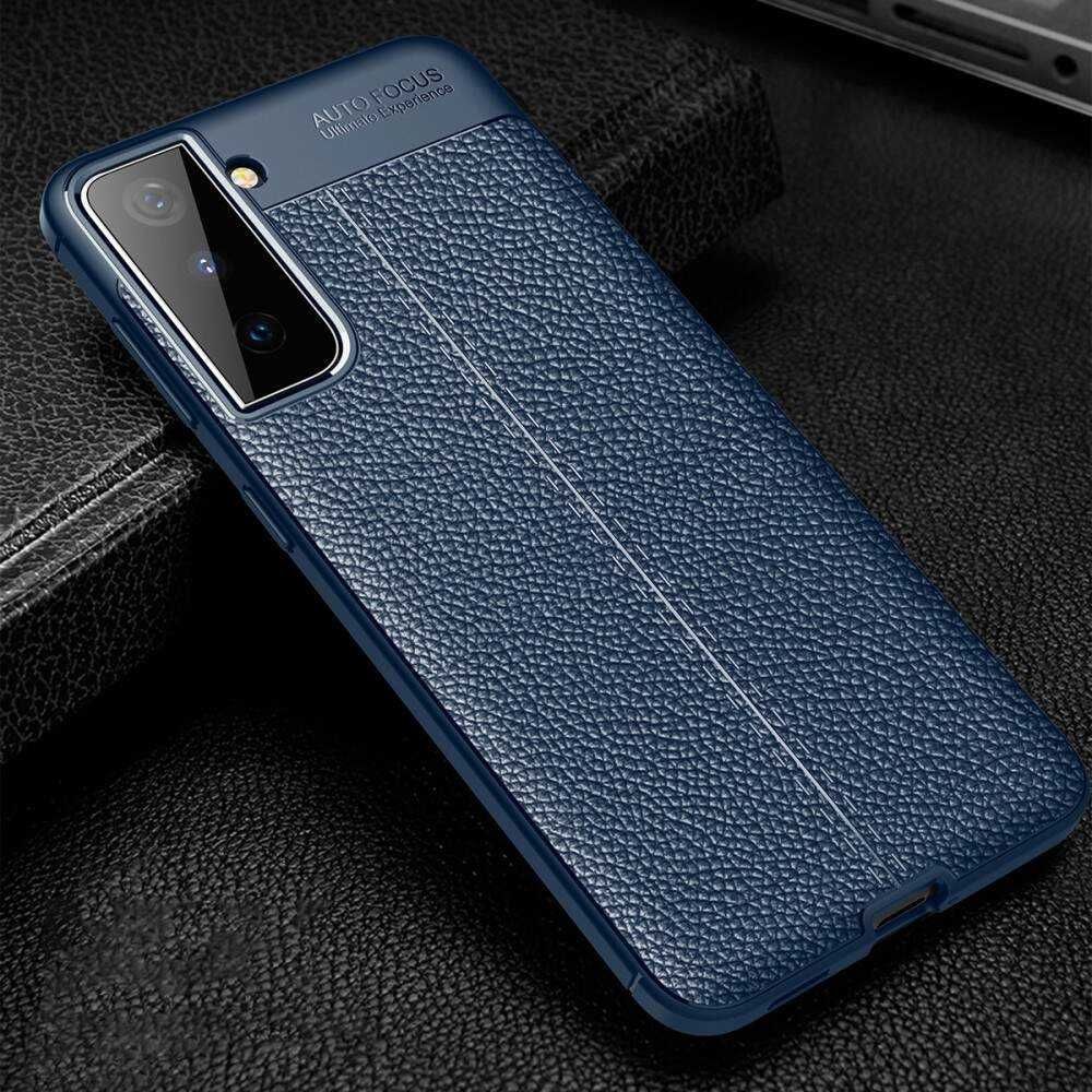Husa Gel Carbon Piele +Folie SAMSUNG Galaxy S20 Plus FE S21 Ultra S10e