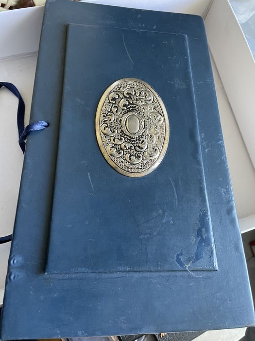 Mapa acte Vintage argintata originala din Italia,pt diferite acte