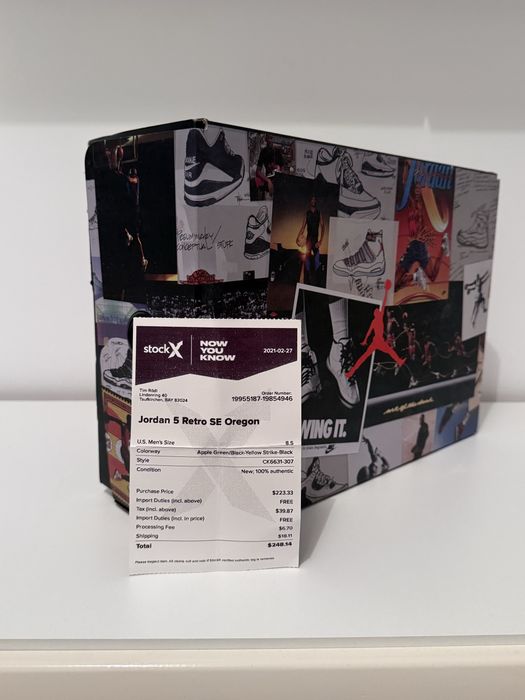 Nike air jordan retro 5 oregon