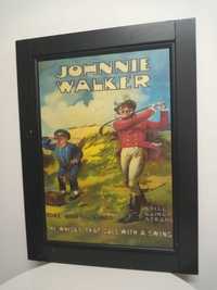 Уникална колекционерска Антикварна табела Johnnie Walker. Дървена