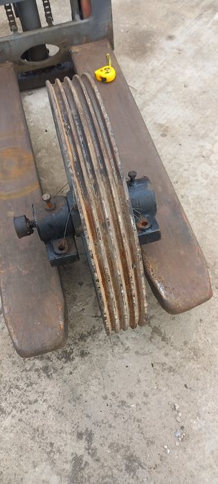 fulie 620 mm 4 canale 15 mm cu lagăre și ax