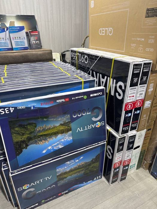 Телевизор Smart  43* 55* 65 новый упаковке+ прашивка+ акция nev 2025
