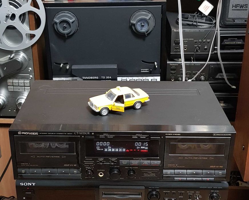 Casetofon Deck Stereo Vintage PIONEER CT W550 BLACK (Made in Japan)