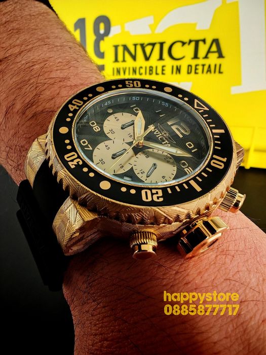 INVICTA Hummer Gold 52mm, Инвикта нов ръчен часовник