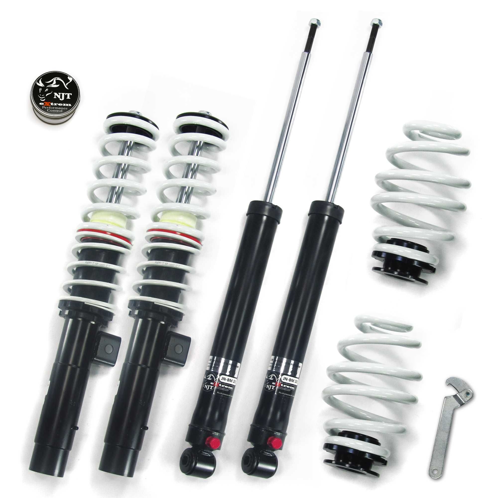 bmw e46 suspensie sport reglabila pe inaltime si duritate + bielete