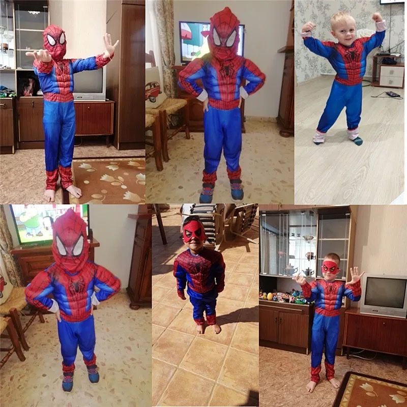 Карнавален костюм с мускули Спайдърмен /Spider man costume