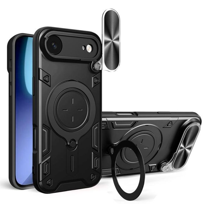 Apple iPhone 17/Pro/Max/Air/GIANT RING Удароустойчив кейс с пръстен