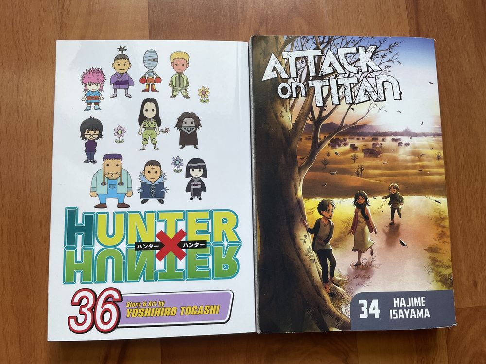 Manga Bleach,Attack on Titan,Hunter x Hunter,One piece,Naruto