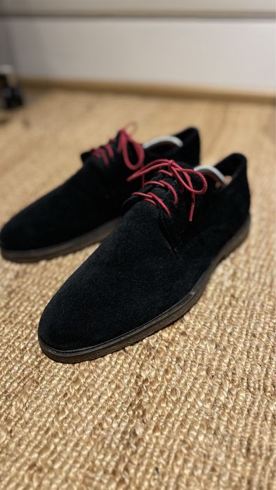 Pantofi barbati din piele intoarsa eleganti