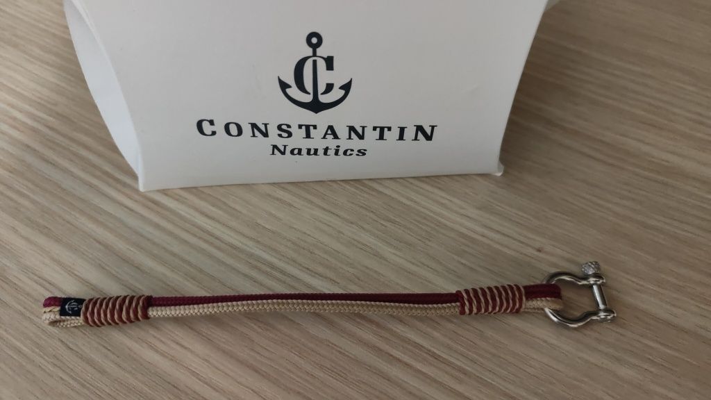 CONSTANTIN NAUTICS - Bratara Burgundy/Crem