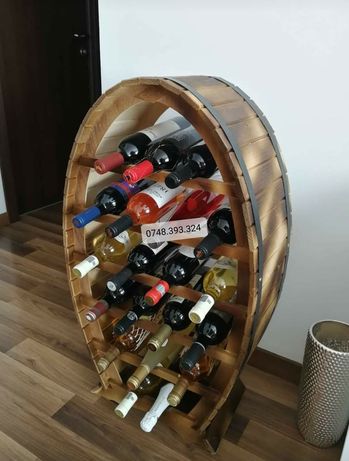 Bar din lemn suport de vin raft