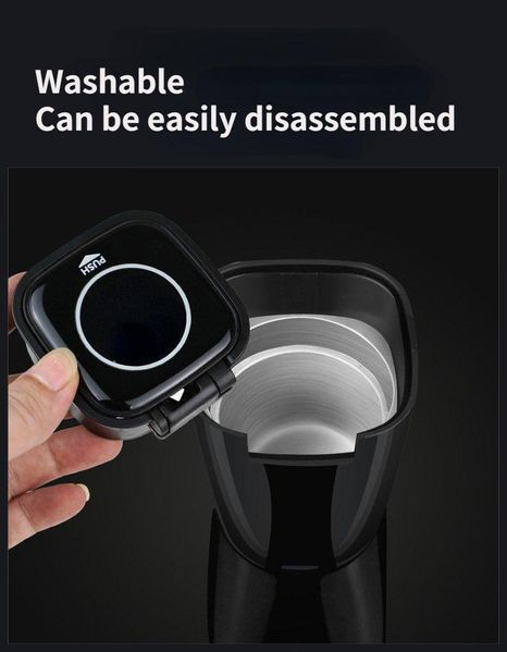 Пепелник за кола с ЛЕД лампа Многофункционален