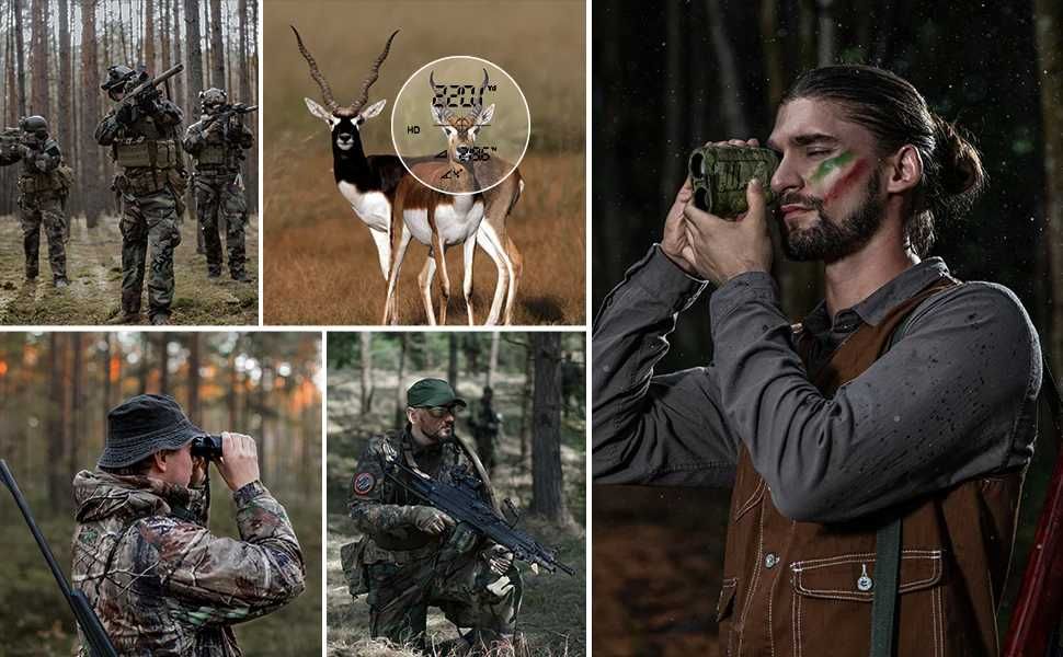 Лазерен далекомер за лов MiLESEEY PF2E, обхват до 600 м, 6x увеличение