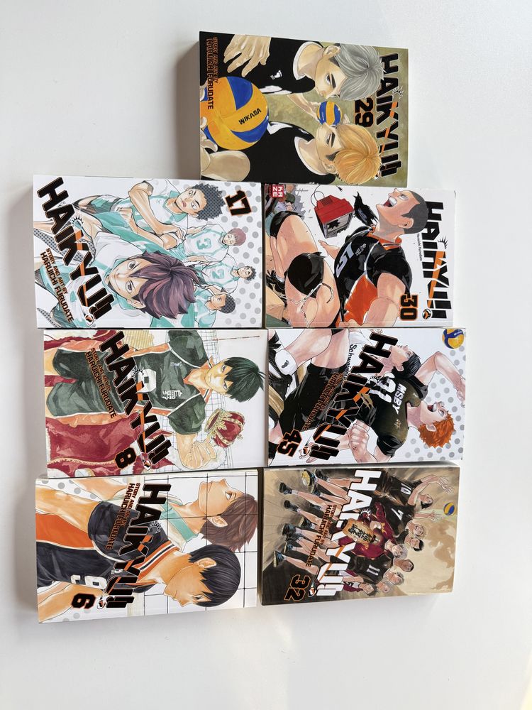 Attack on Titan, Zelda, Haikyuu, Jujutsu Kaisen манга
