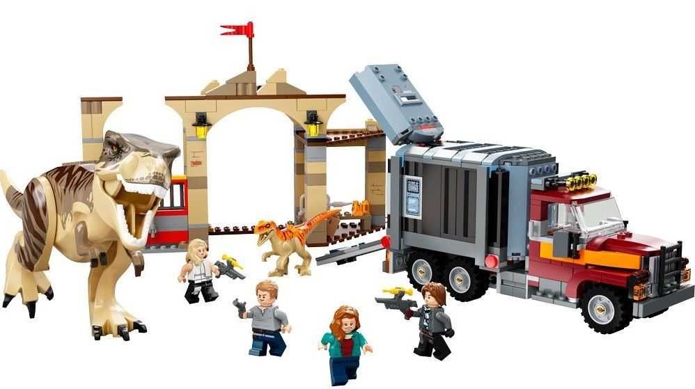 НОВО Lego Jurassic World - Бягство на Т-Рекс и Атросираптор 76948