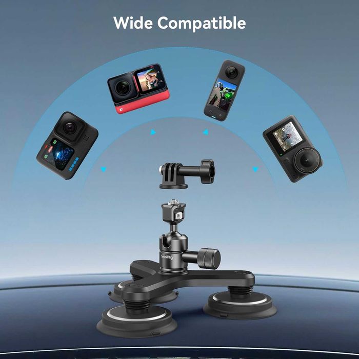 Крепление-Держатель для Камер на Тройных Присосках. Есть доставка