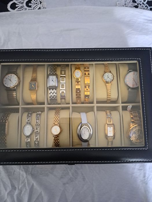 Colectie-12 ceasuri funcționale ± 3 brățară, cutie inclusă