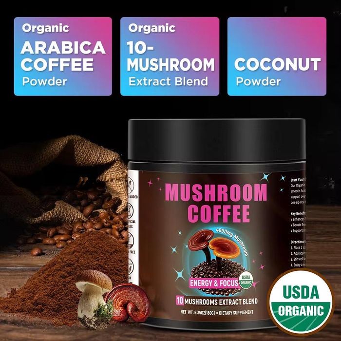 Mushroom coffee, cafea din ciuperci