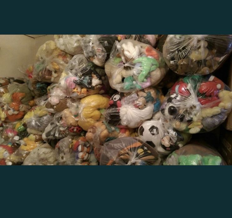 Jucarii din plus SH la sac diverse animale, mascote, kg en gros