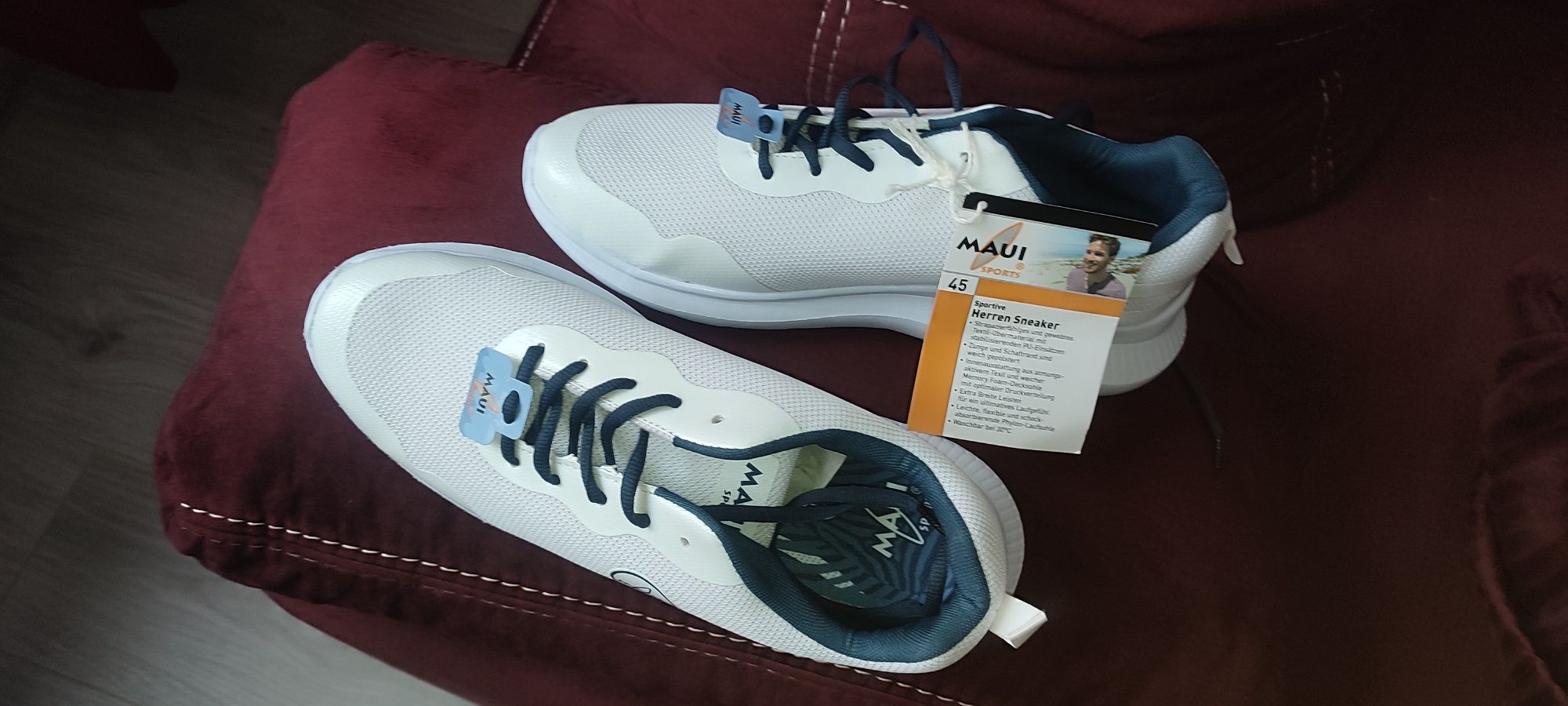 Sneaker albi bărbați material textil