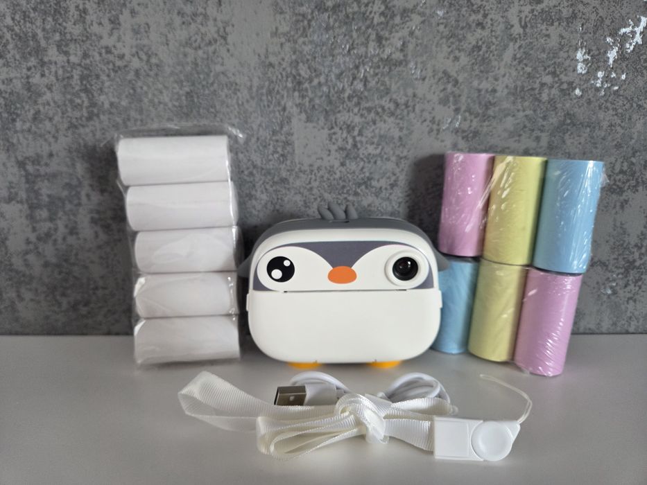 Camera foto copii/Aparat foto copii instant printare + 3 role albe NOU