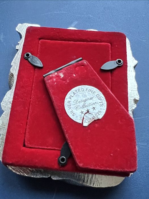 Rama foto placata vu argint 925,model vintage