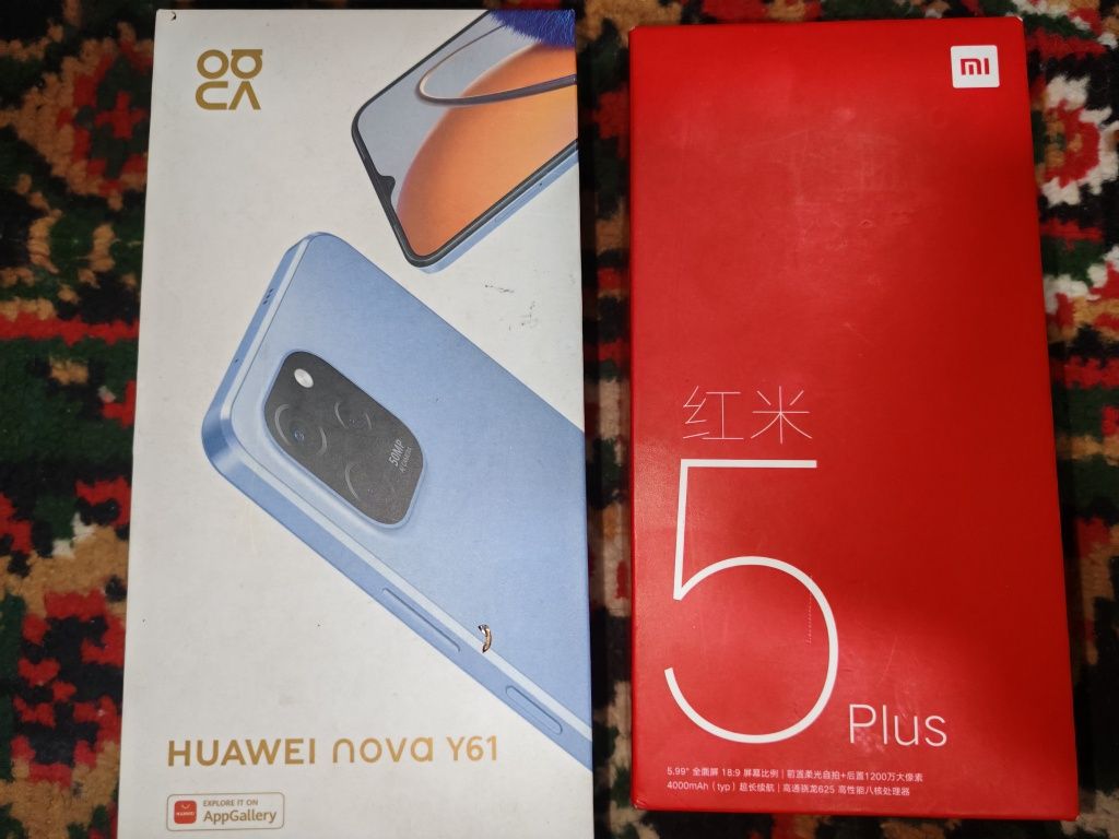 HUAWEI Y61 nova va Redmi 5 плюс сотилади. Холати идеал.