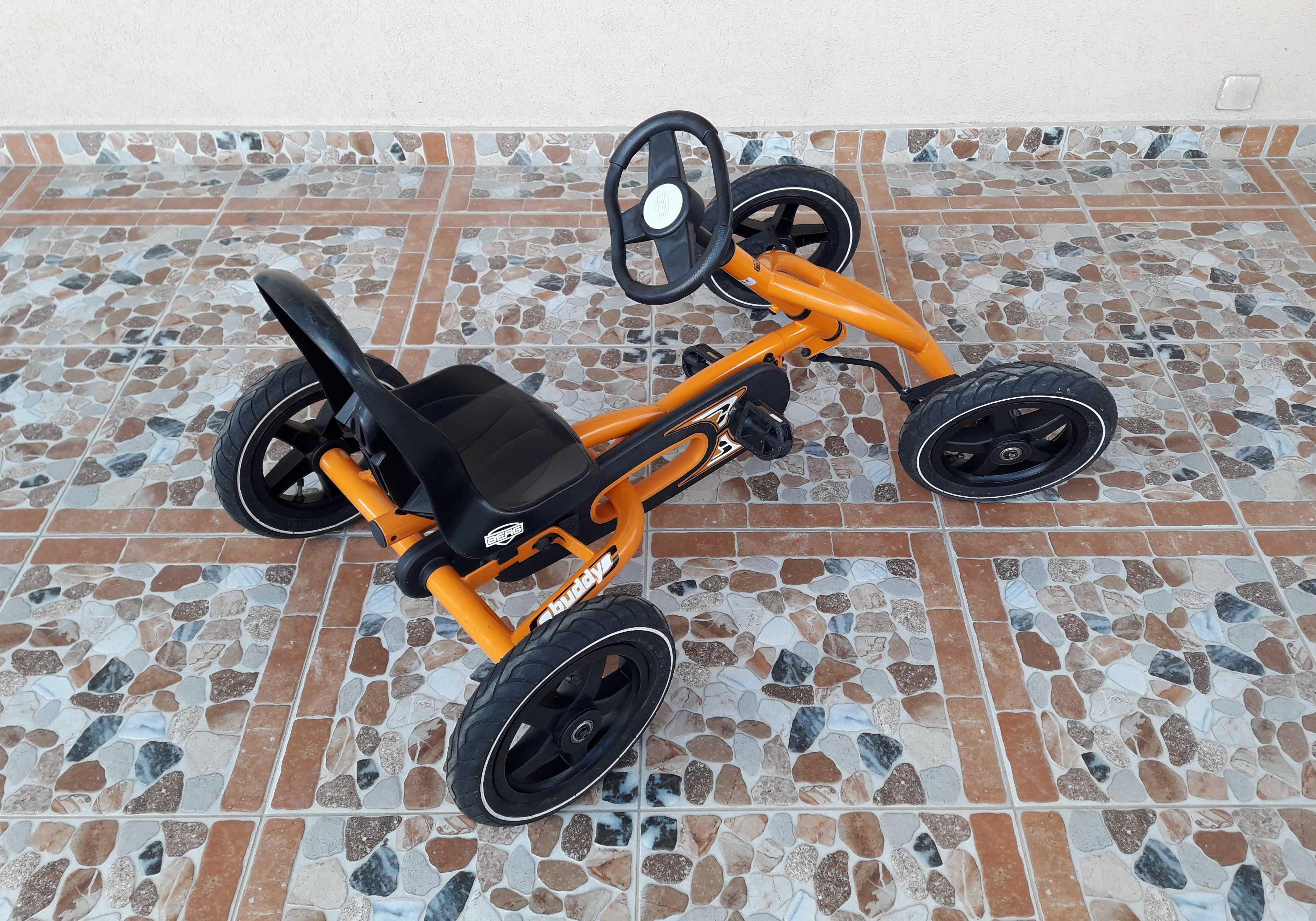 Cart (kart) cu pedale pentru copii BERG Buddy Orange - portocaliu