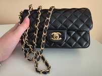 Geanta piele naturala tip chanel