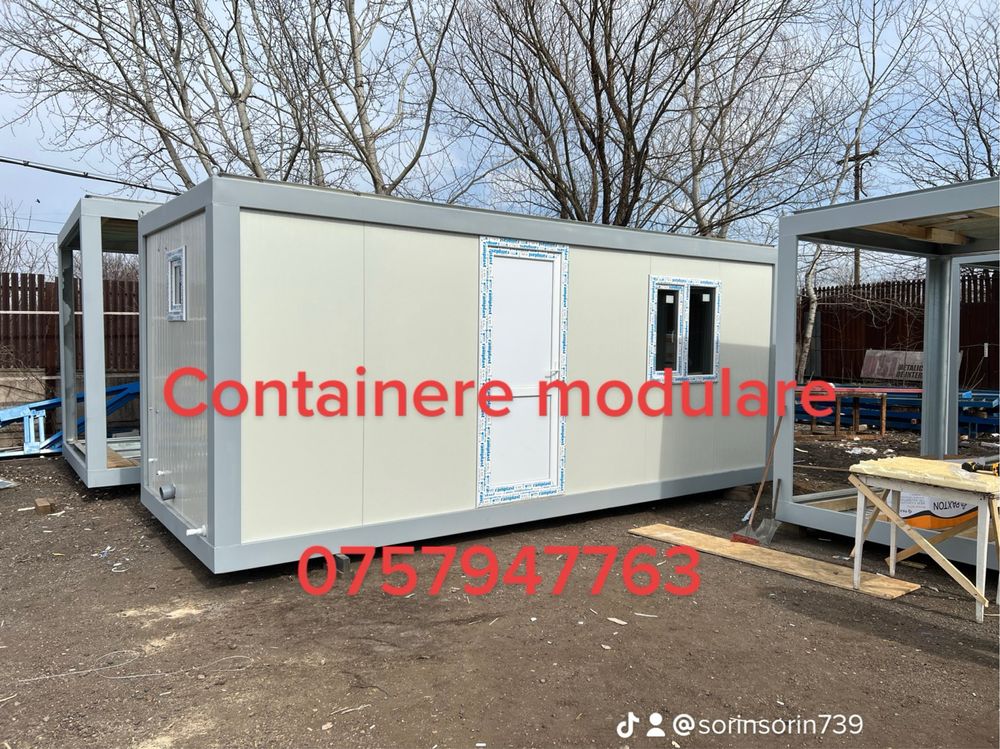 Container birou containere vitrina santier paza fast food