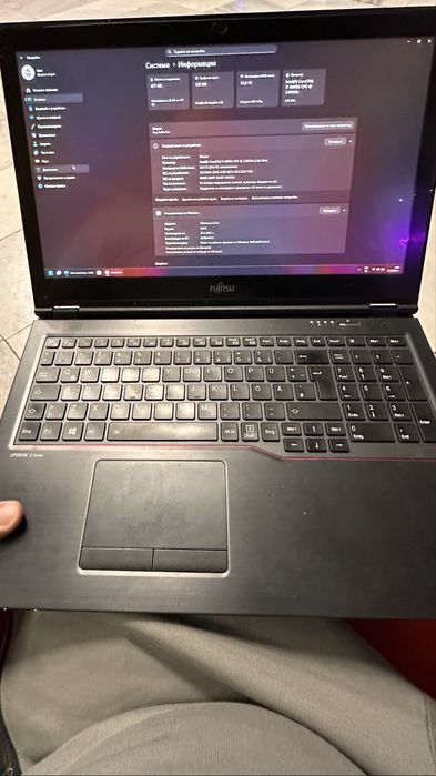 Лаптоп Fujitsu Lifebook Touchscreen32 Gb ram 500 Gb SSD WINDOWS 11 pro