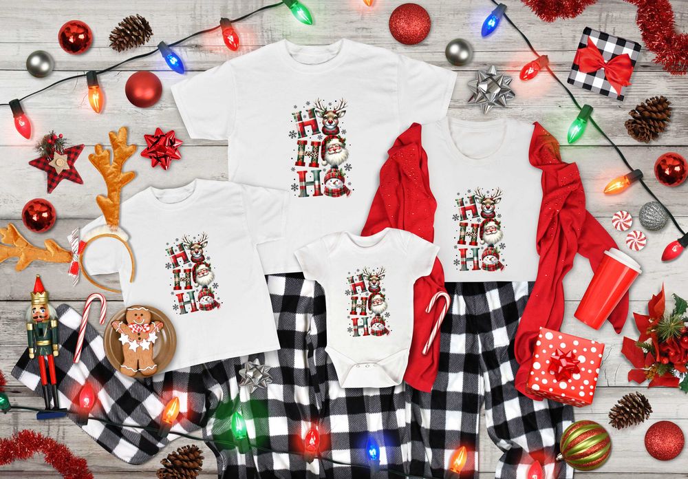 Забявни Коледни тениски за малки и големи