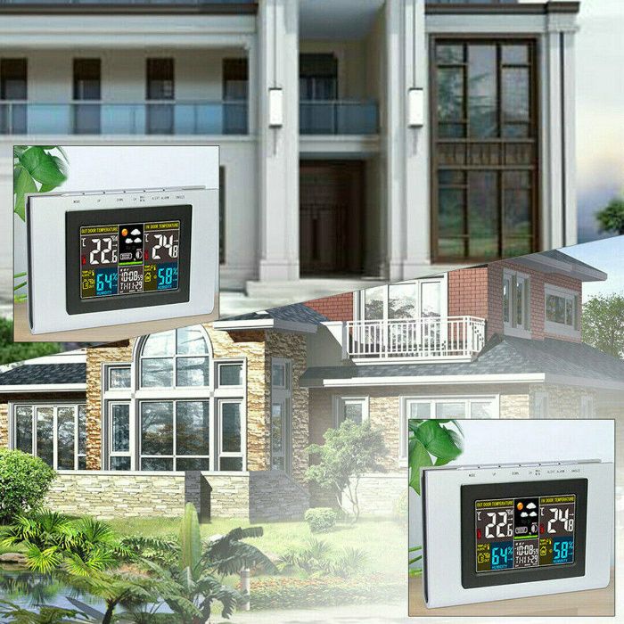 Statie meteo interior/exterior, wireless, calendar, umiditate. Noua!