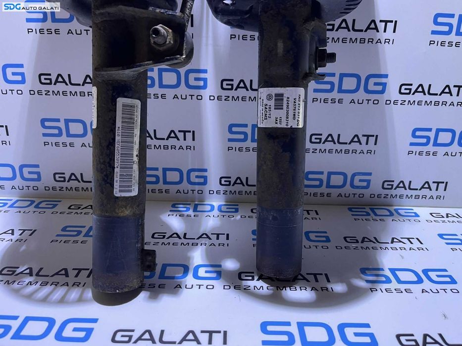 Set Amortizoare Telescoape Fata Stanga Dreapta Complete cu Arcuri Volkswagen Golf 6 2008 - 2014 Cod 1K0400054GE 1K0413031DG