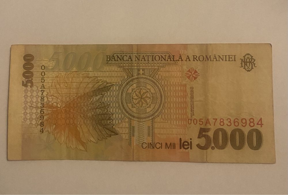 Bancnota 5000 lei